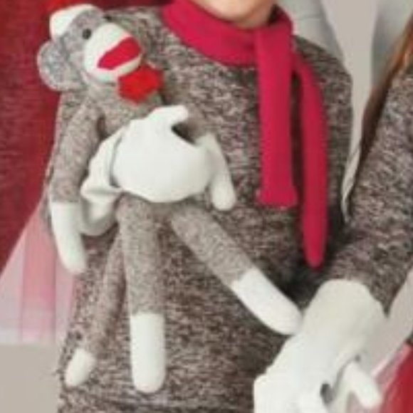 Sock monkey stuffed animal costume accessory - Picture 2 of 4